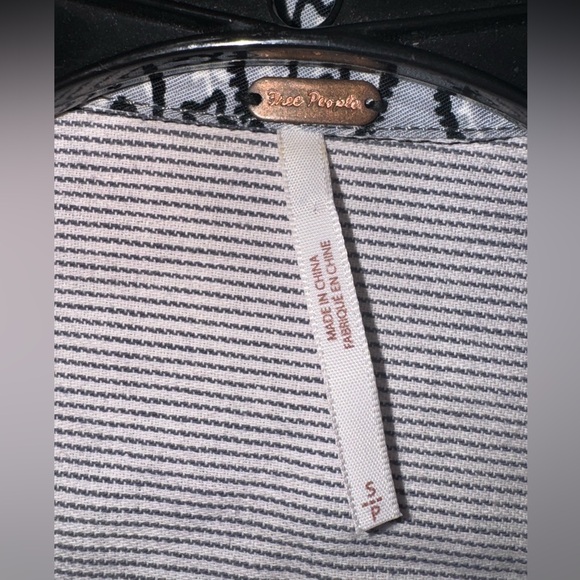 Free People Multi Pattern Distressed Button Down - Picture 3 of 4